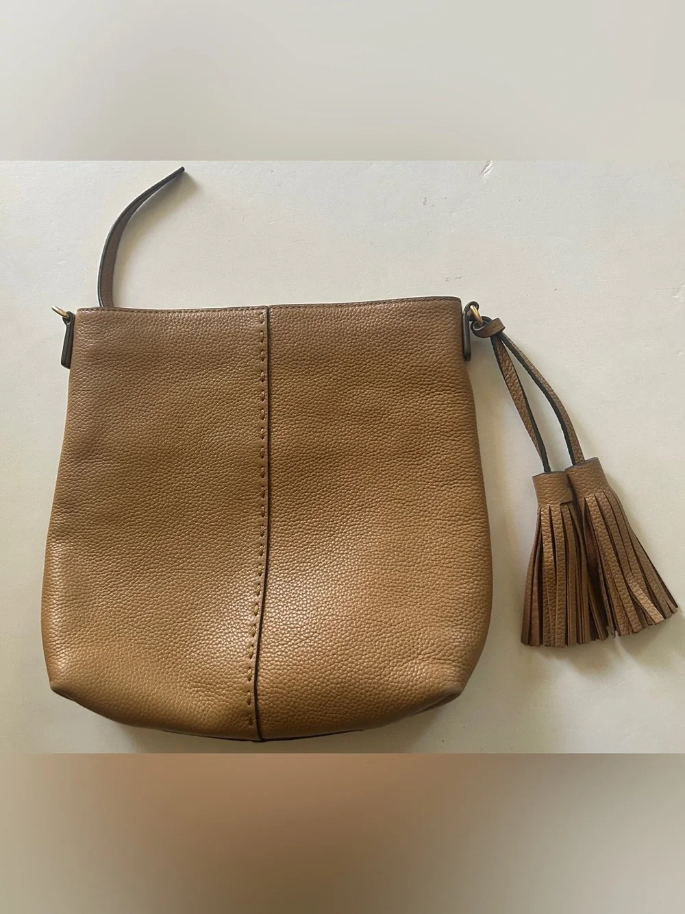 Tory Burch pebbled leather McGraw swingpack crossbody bag